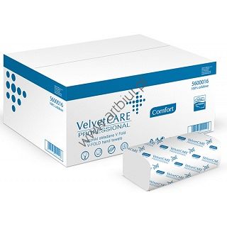 Ręcznik papierowy składany biały Velvet Professional ZZ 150 listków biały celuloza