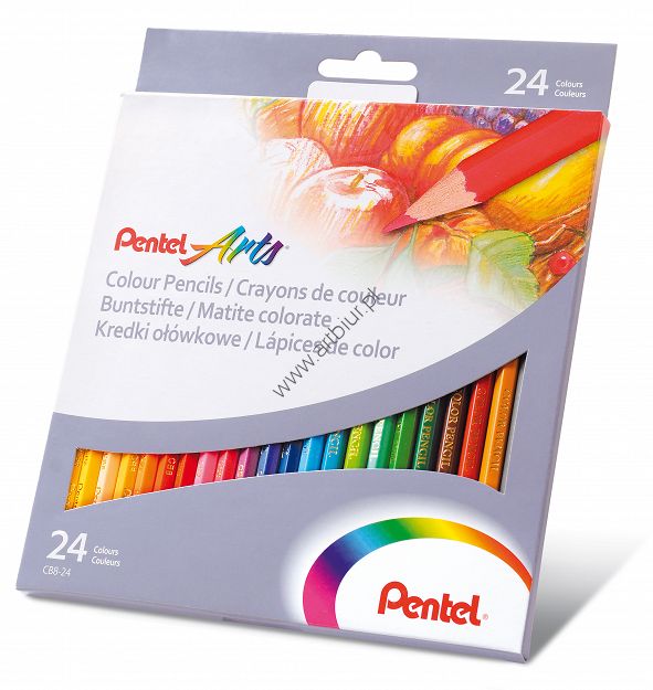 Kredki ołówkowe CB8 Pentel 24 kolory