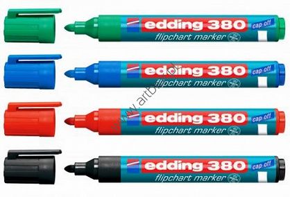 Marker flipchart Edding 380 z okrągłą końcówką gr.linii 1,5-3mm