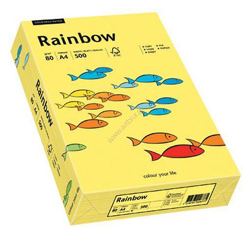 Papier kolorowy A4 80g Rainbow, kolory pastelowe, 500 arkuszy