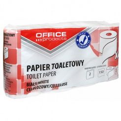Papier toaletowy Office Products 2 warstwowy, biały 8 rolek