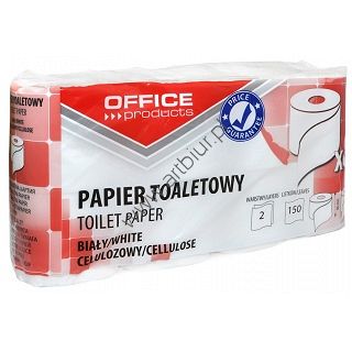 Papier toaletowy Office Products 2 warstwowy, biały 8 rolek