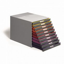 Pojemnik z 10 kolorowymi szufladkami VARICOLOR Durable