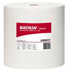 Czyściwo przemysłowe Katrin Classic XL 2, białe, 280mm x 260mb