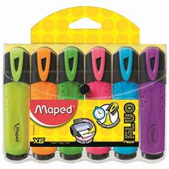 Zakreślacz Maped Fluo Peps mix 6 kolorów