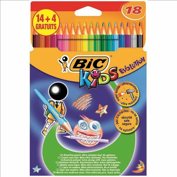 Kredki ołówkowe BIC Evolution 18 kolorów