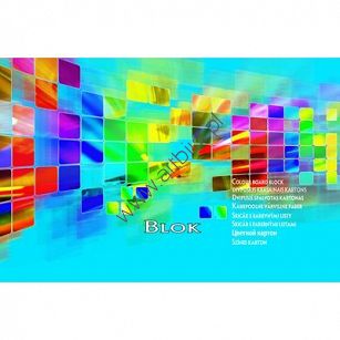 Blok techniczny A3 15 kartek, kolorowy Premium Kreska