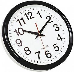 Zegar ścienny Q-Connect "Tokyo", 28cm, czarny