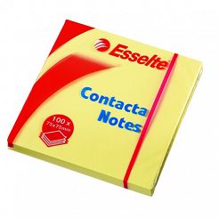 Karteczki samoprzylepne Esselte 75x75mm, żółte 100 kartek