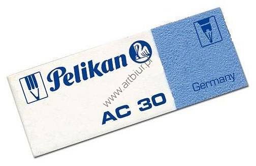 Gumka do ścierania Pelikan AC 30, biało niebieska 30 sztuk