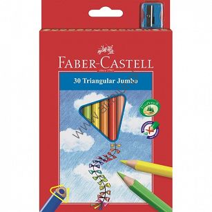 Kredki Junior Grip trójkątne 30 kolorów FABER-CASTELL