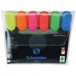 Zakreślacz  Schneider Job, zestaw kolorów 6 szt