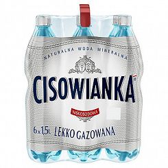 Woda Cisowianka lekko gazowana 1,5 litra 
