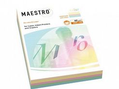 Papier kolorowy A4 80g Mondi Maestro Color, kolory pastelowe jasne, mix 5x50 arkuszy
