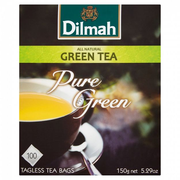 Herbata Dilmah PURE GREEN TEA zielona 1,5g x 100 torebek