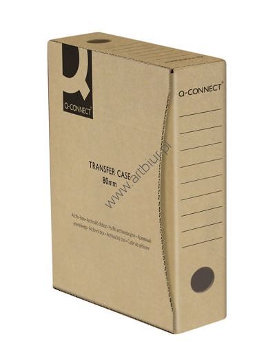 Pudło archiwizacyjne kartonowe A4 80mm Q-Connect szare