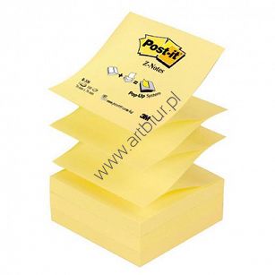 Karteczki samoprzylepne 76 x76mm 3M Post-it R330 Z-Notes  żółte, 100 kartek