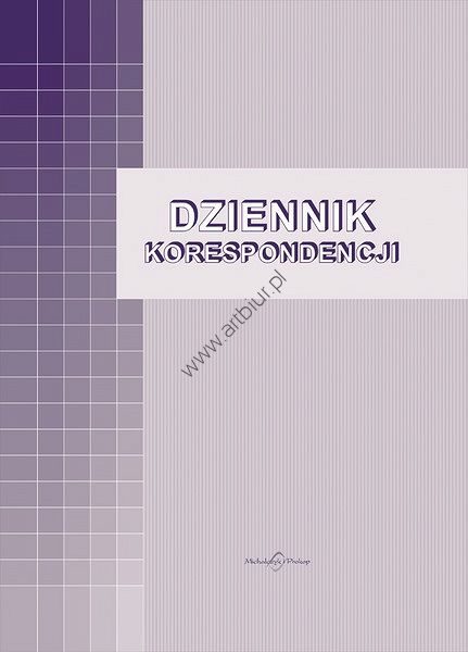 Druk 701-A Dziennik korespondencyjny A4 Michalczyk i Prokop