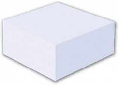Kostka papierowa 85x85mm, 40mm, biała klejona