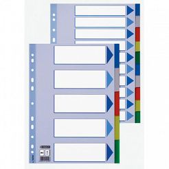 Przekładki do segregatora A4 10 kart PP Esselte plastikowe kolorowe