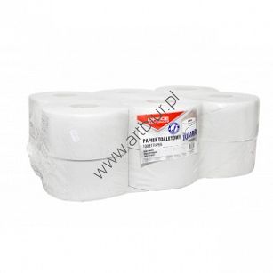 Papier toaletowy makulaturowy biały Jumbo 1-warstwowy 120m, 12szt. Office Products