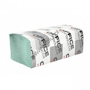 Ręcznik papierowy składany zielony ZZ, Karton 20x200 listków