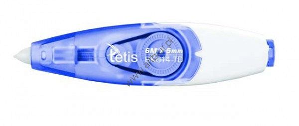 Korektor w taśmie Tetis BK014-TD z wymiennym wkładem, 5mm x6m