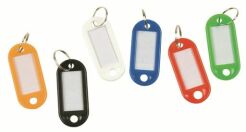 Zawieszki na klucze Q-Connect 58 x 20mm, 240 szt, mix kolorów