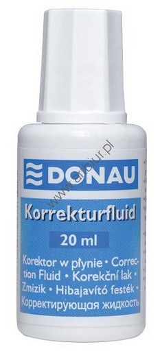 Korektor w płynie Donau z pędzelkiem 20ml 
