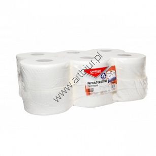 Papier toaletowy celulozowy biały Jumbo, 2-warstwowy, 120m, 12szt., Office Products