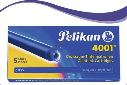 Naboje do piór Pelikan 4001 długie, 5 szt