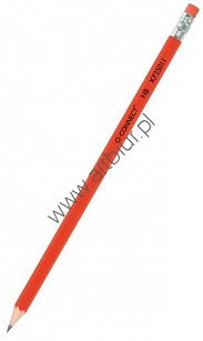 Ołówek Q-Connect HB z gumką lakierowany