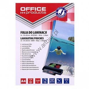 Folia do laminowania A4 80mic. 100 kpl. min. 10 opakowań