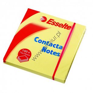 Karteczki samoprzylepne Esselte 75x75mm, żółte 100 kartek  