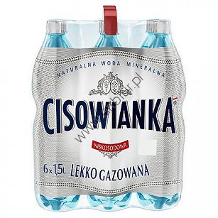 Woda Cisowianka lekko gazowana 1,5 litra