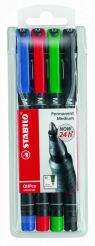 Foliopis Stabilo 843 M 1,0mm kpl. 4 kolory