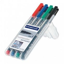 Foliopis Staedtler F 318 0,6mm kpl. 4 kolory