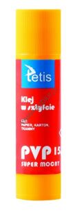 Klej w sztyfcie 15g PVP Tetis