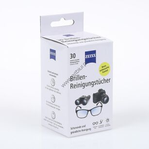 Chusteczki do czyszczenia okularów i wyświetlaczy ZEISS 30 szt. białe