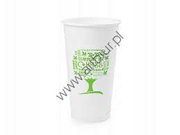 Kubki papierowe BIO GREEN TREE 480ml, 50szt 