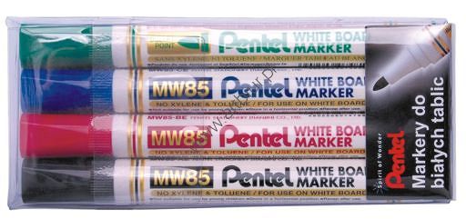 Marker suchościeralny Pentel NW85-4W kpl.4szt. w etui