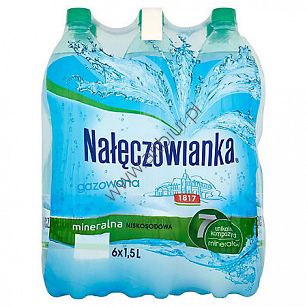 Woda Nałęczowianka gazowana 1,5 litra