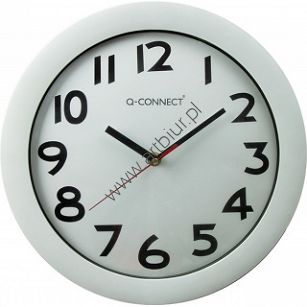 Zegar ścienny Q-Connect "Budapest", 30cm, biały