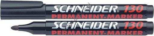 Marker permanentny  Schneider 130 z okrągłą końcówką, gr.linii 1-3mm