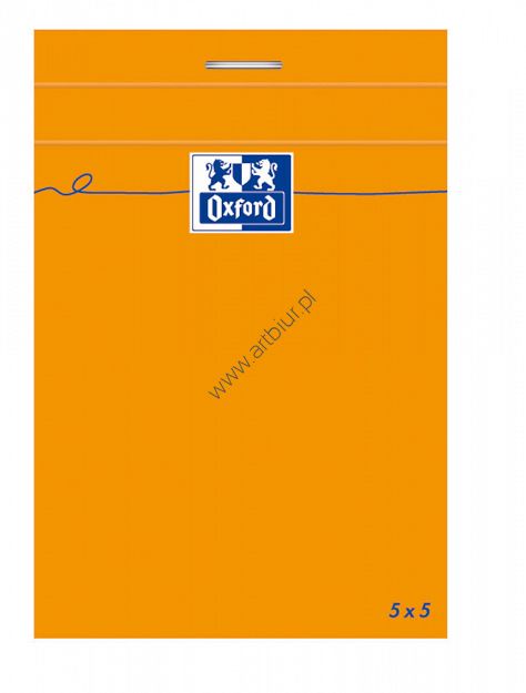 Blok notatnikowy 74x210 80 kartek kratka miękka oprawa Oxford Everyday