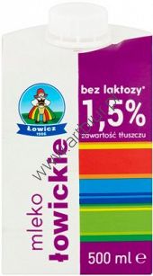 Mleko Łowickie 1,5% bez laktozy 500ml