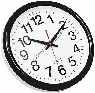 Zegar ścienny Q-Connect "Tokyo", 28cm, czarny