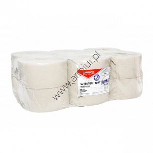 Papier toaletowy makulaturowy szary Jumbo, 1-warstwowy, 120m, 12szt., Office Products